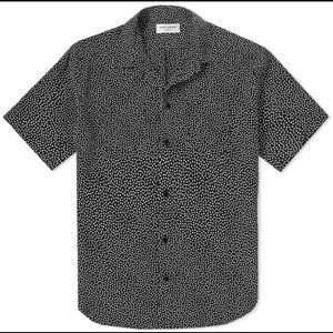 Saint Laurent Mens Star Print Silk Shirt. 41/16. $1190